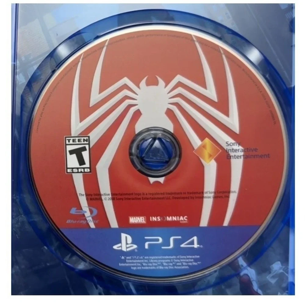 Marvel Spider-Man (Sony PlayStation 4, 2018)‎ PS4 Case & Disc Insomniac